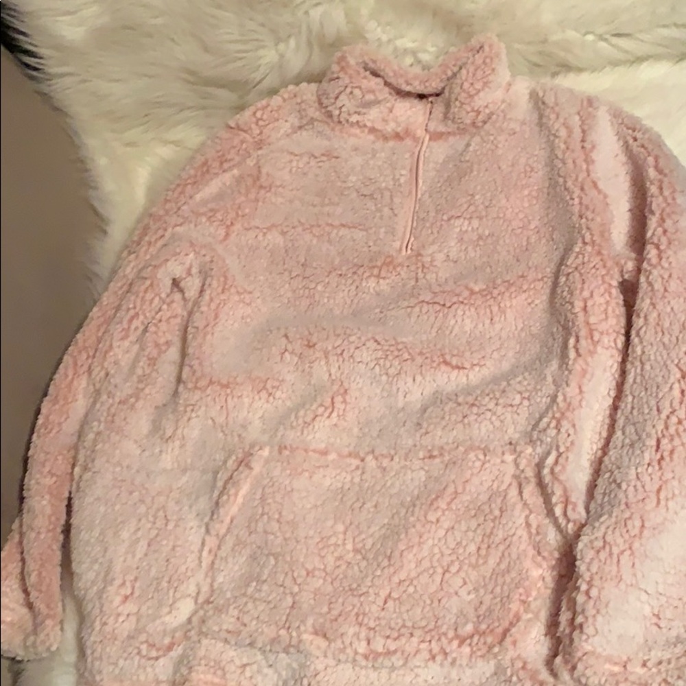 Pink fluffy jacket